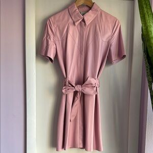 Nanushka Pink Roberta Shirt Dress size S